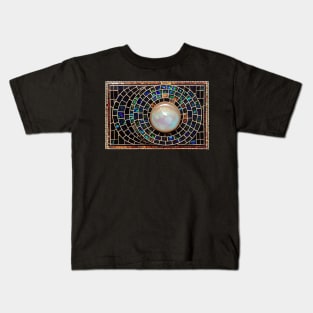 Fire Opal Inlay with Large Mother of Pearl Kids T-Shirt